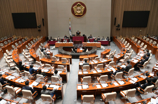 국회 예결위가 1일 2022년도 예산안 및 기금운용계획안에 대한 공청회를 열고 있다. 국회사진기자단=연합뉴스
